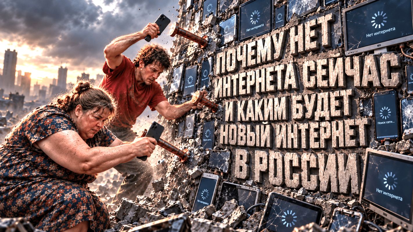 Почему нет интернета сейчас и каким будет новый интернет в России?