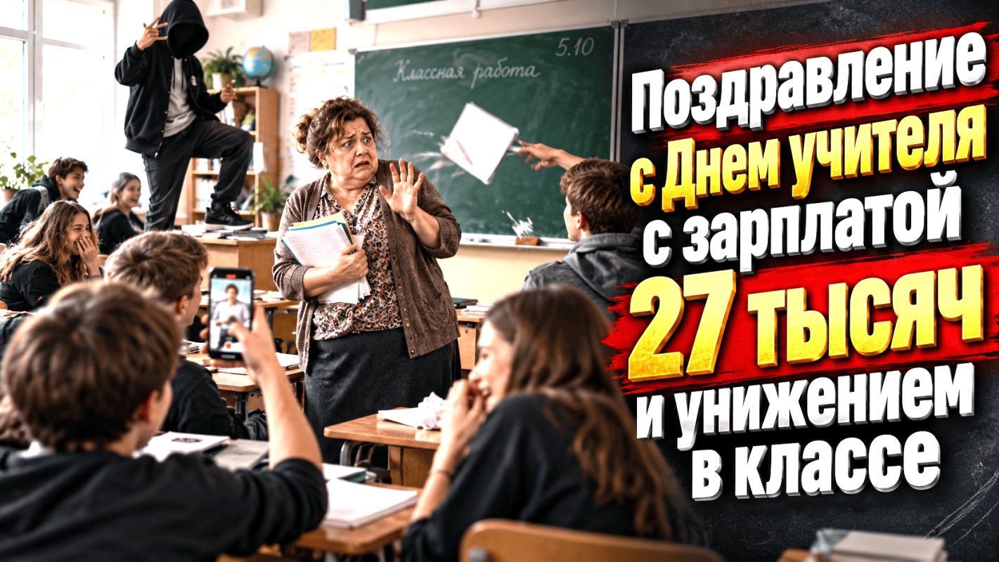 Поздравление с днем учителя при зарплате 27 тысяч и унижениях в классе: что делать школе