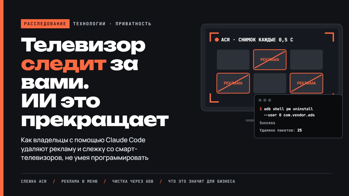 Теперь смарт телевизоры с помощью нейросети избавляют от слежки